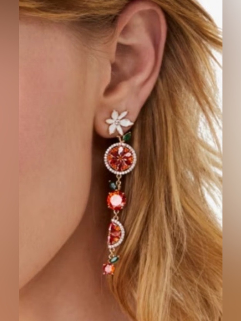 Kate Spade New York Sweet Citrus Orange Statement earring